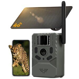 Cellular Trail Camera 4G Unlimited Data Plan Built-in SIM Card 2K Live Feed Game